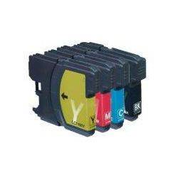 4 Pack Compatible Brother LC-38 Ink Cartridge Set (1BK,1C,1M.1Y)