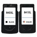 2-Pack Canon PG-640XL, CL-641XL Compatible High Yield Ink Cartridge [1Black + 1Colour]