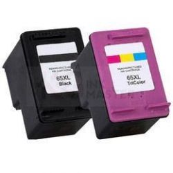 2 Pack HP 65XL Compatible High Yield Ink Combo N9K04AA + N9K03AA [1BK,1CL]